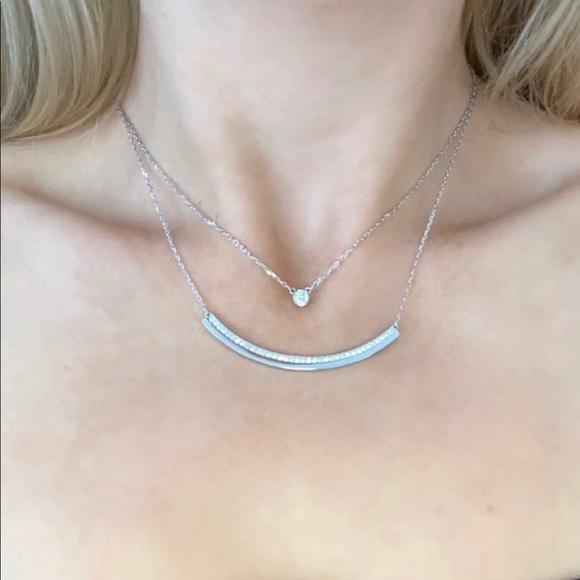 Swarovski Jewelry - Swarovski CRY/RHS Necklace